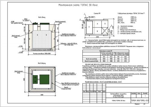 Монтажная схема Топас 30 Long